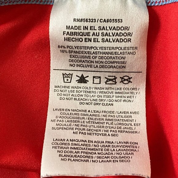 Nike Girls Pro Blue & Red Racerback Logo Tank Top, Sleeveless Girls' Size XL - Picture 8 of 8